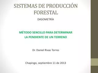 sistemas de producci n forestal