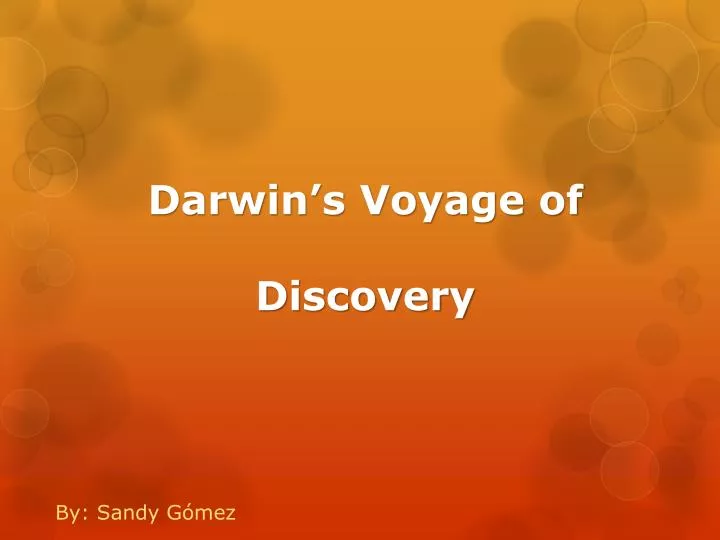 darwin s voyage of discovery