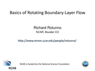 Basics of Rotating Boundary-Layer Flow