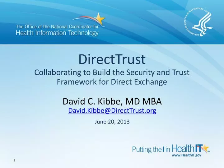 directtrust collaborating to build the security and trust framework for direct exchange