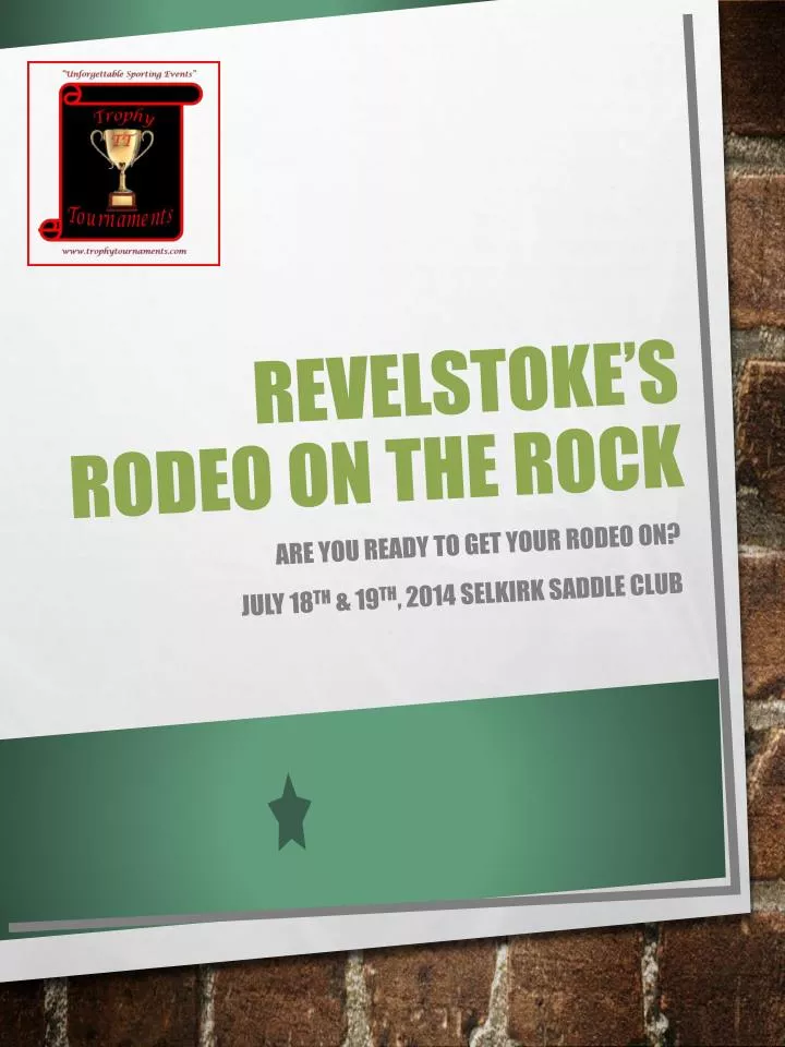 revelstoke s rodeo on the rock