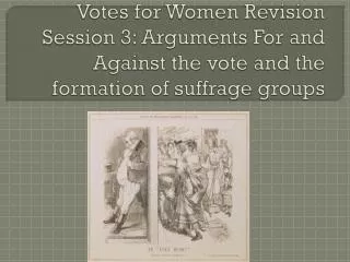 What were people opposed to Votes for women called?