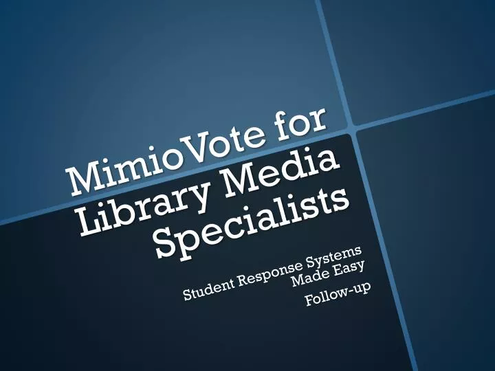 mimiovote for library media specialists