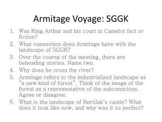 Armitage Voyage: SGGK