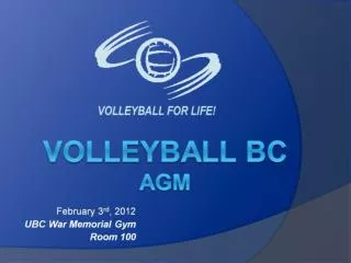 Volleyball BC AGM