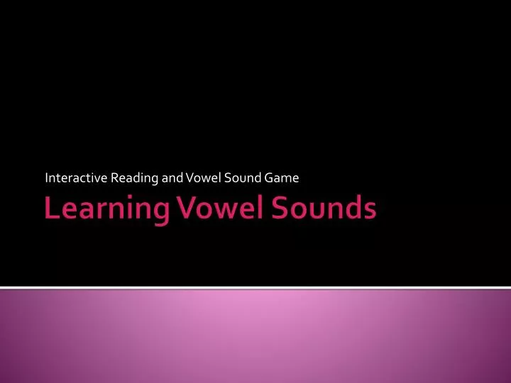 interactive reading and vowel s ound g ame