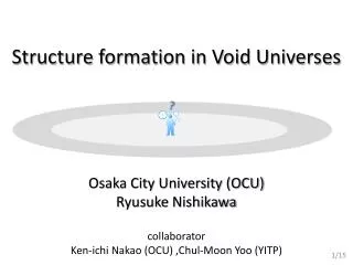 Structure formation in Void Universes