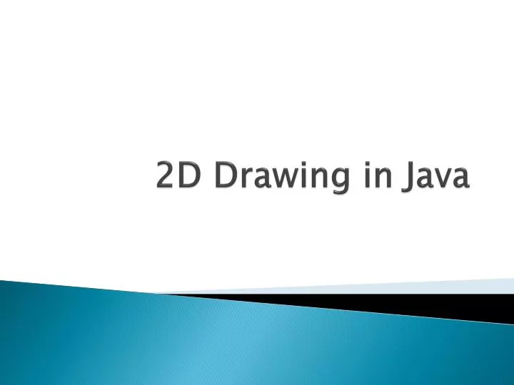 2d drawing in java