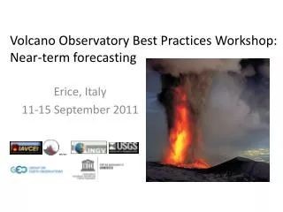 Volcano Observatory Best Practices Workshop: Near-term forecasting