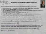 Recording Voice Narration with PowerPoint - slide 1