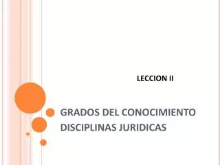 leccion ii