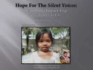 Background of Hope For The Silent Voices