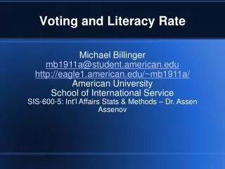 voting and literacy rate
