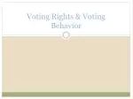 Voting Rights &amp; Voting Behavior - slide 1