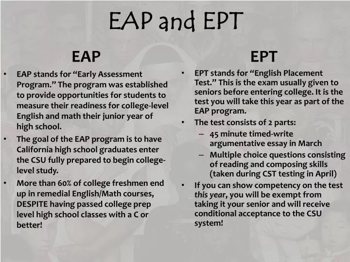 eap and ept