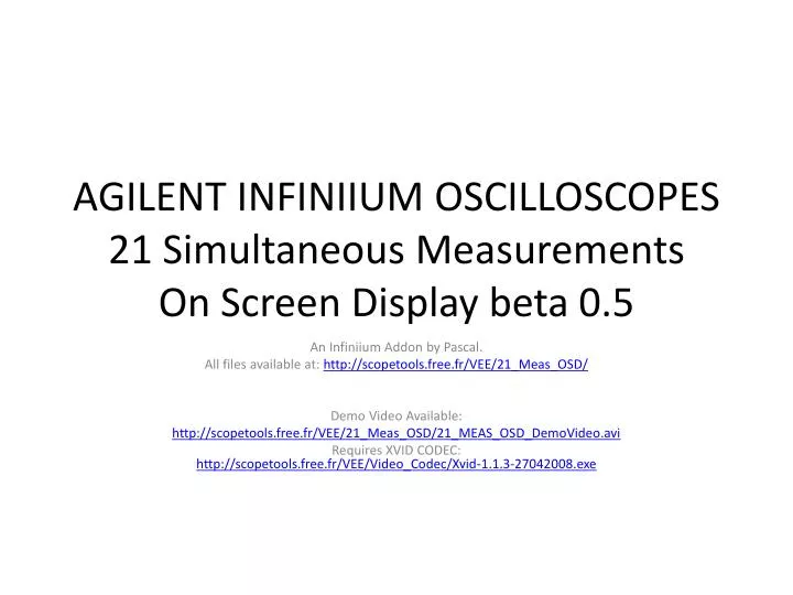 agilent infiniium oscilloscopes 21 simultaneous measurements on screen display beta 0 5