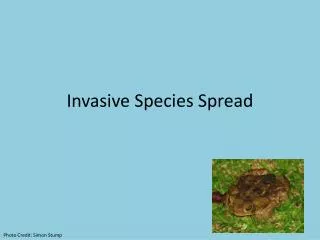 Invasive Species Spread