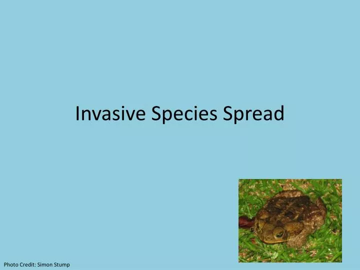 invasive species spread
