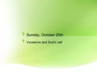 Sunday, October 25th