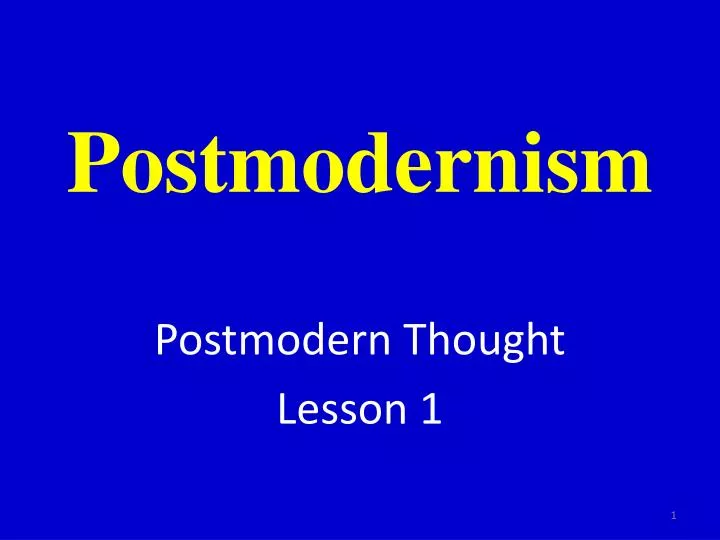 postmodernism