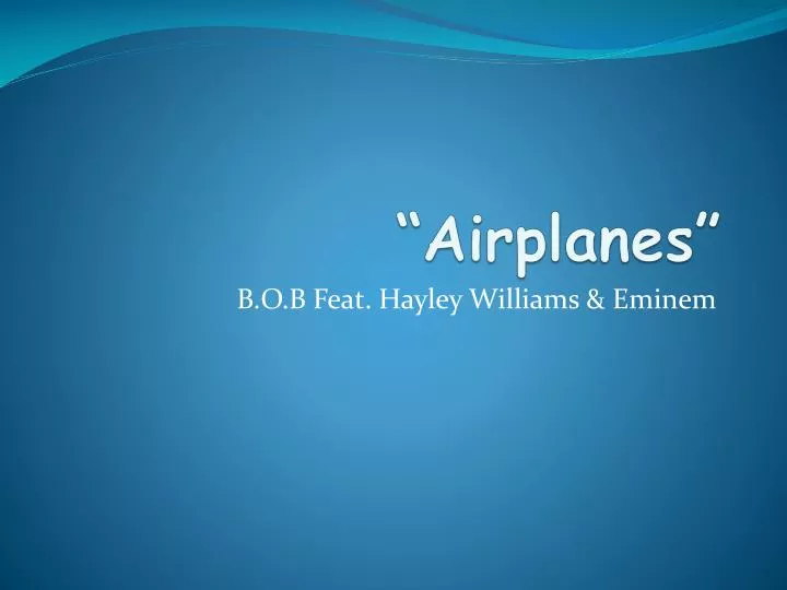 airplanes