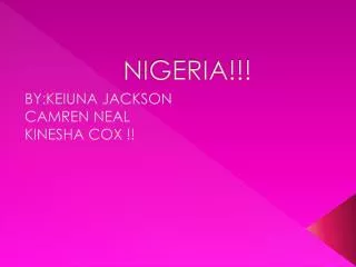 NIGERIA!!!
