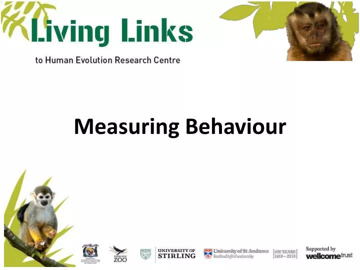 measuring behaviour