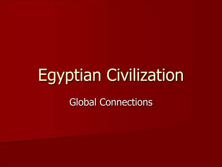 egyptian civilization