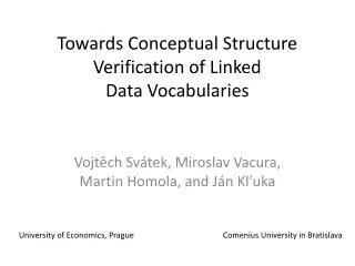 Towards Conceptual Structure Verification of Linked Data Vocabularies
