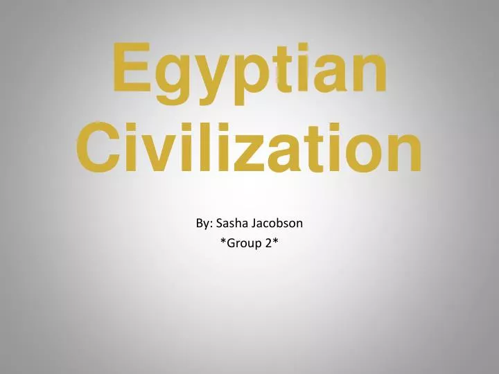 egyptian civilization