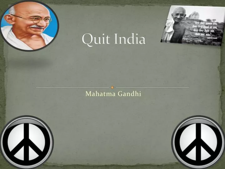 quit india