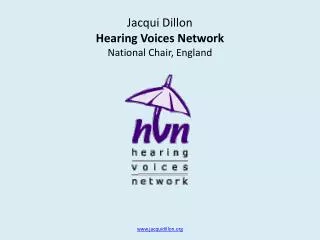 Jacqui Dillon Hearing Voices Network National Chair, England