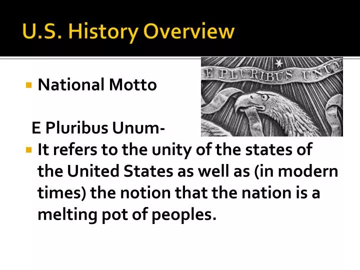 u s history overview