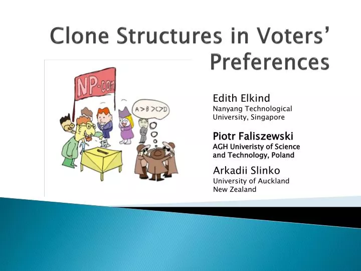 clone structures in voters preferences