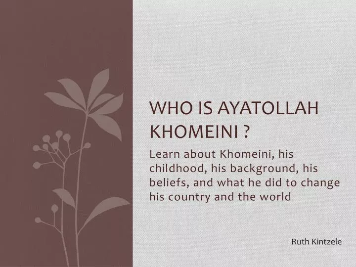who is ayatollah khomeini