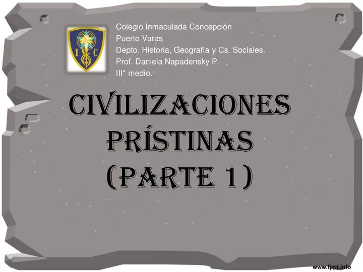 civilizaciones pr stinas parte 1