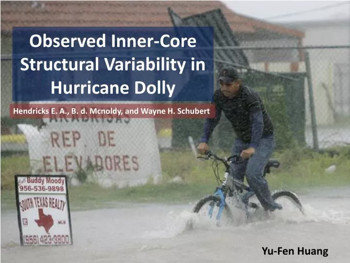 observed inner core structural variability in hurricane dolly