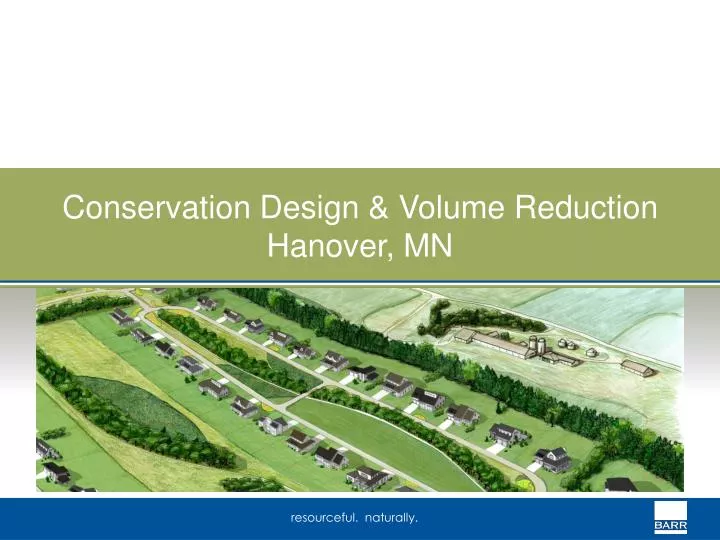 conservation design volume reduction hanover mn