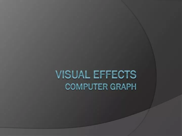 visual effects computer graph