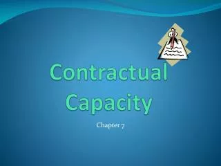 Contractual Capacity