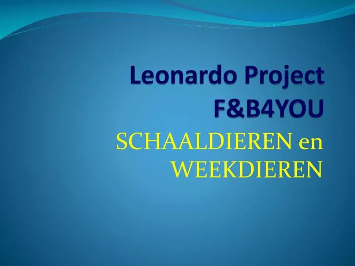 leonardo project f b4you