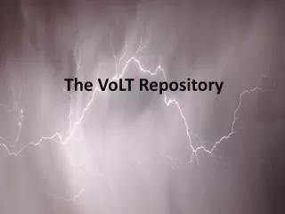 The VoLT Repository