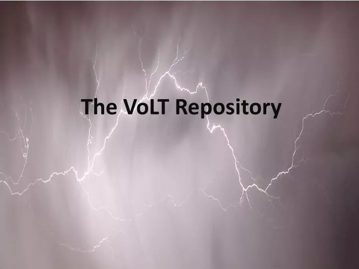 the volt repository