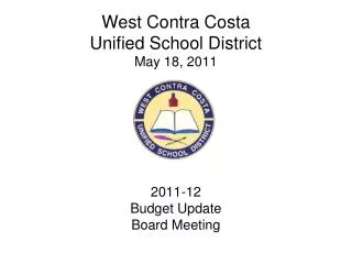 West Contra Costa Unified School District May 18, 2011