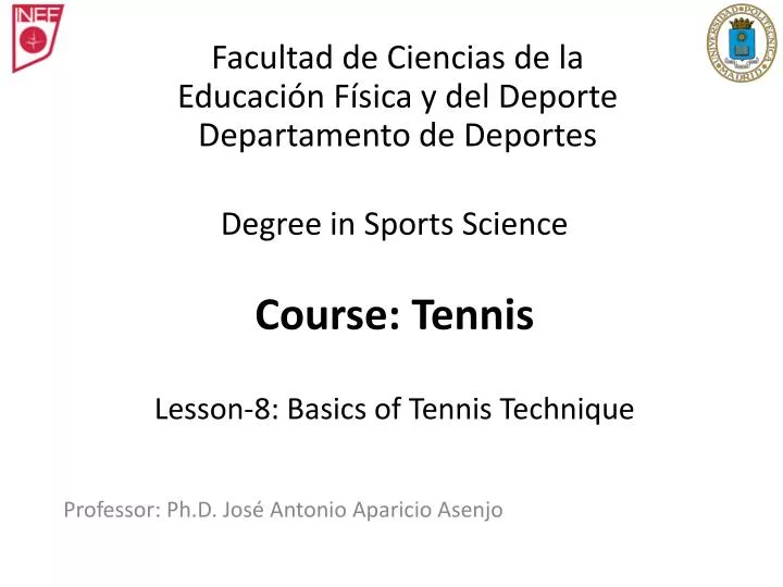 degree in sports science course tennis lesson 8 basics of tennis technique