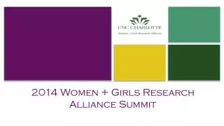 2014 Women + Girls Research Alliance Summit