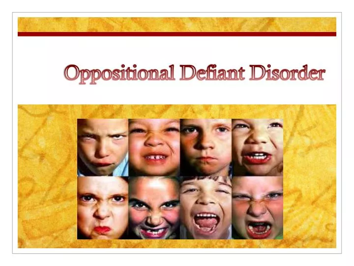 oppositional defiant disorder