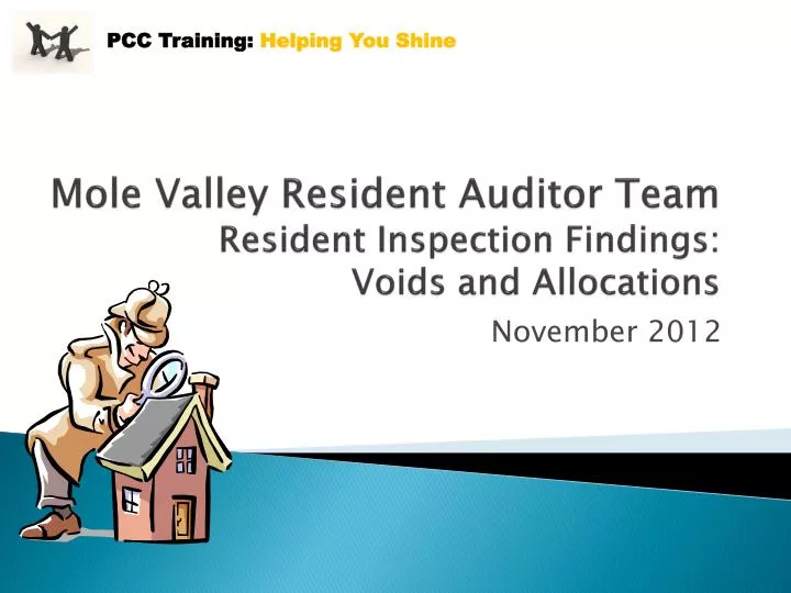 mole valley resident auditor team resident inspection findings voids and allocations