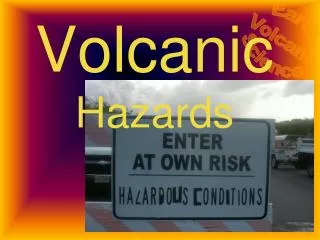 Volcanic Hazards