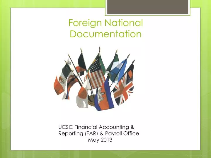 foreign national documentation
